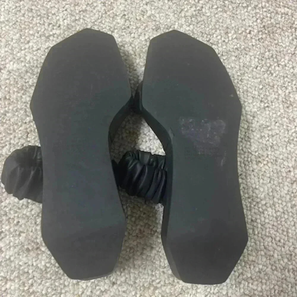 Phorna Scrunchie Flatform Black Intentionally Hozen Womens Size 8 - Picture 5 of 7